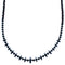 Sterling Silver Hematite And Garnet Bead Necklace SX114937